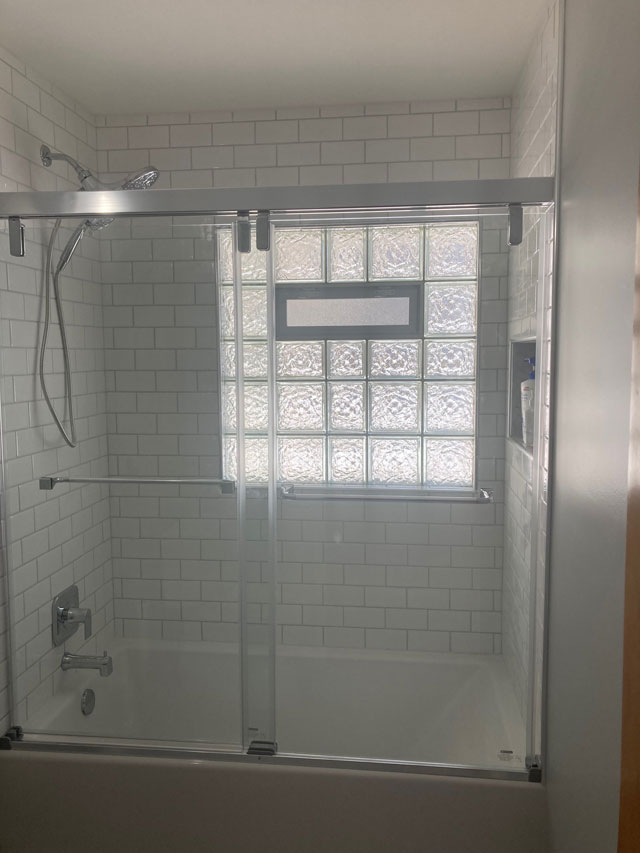 Bathroom Glass Block Window installation in New Hope, Minnetonka, Crystal, Hopkins, St. Louis Park, Corcoran, Long Lake, Wayzata, & Brooklyn Park, MN